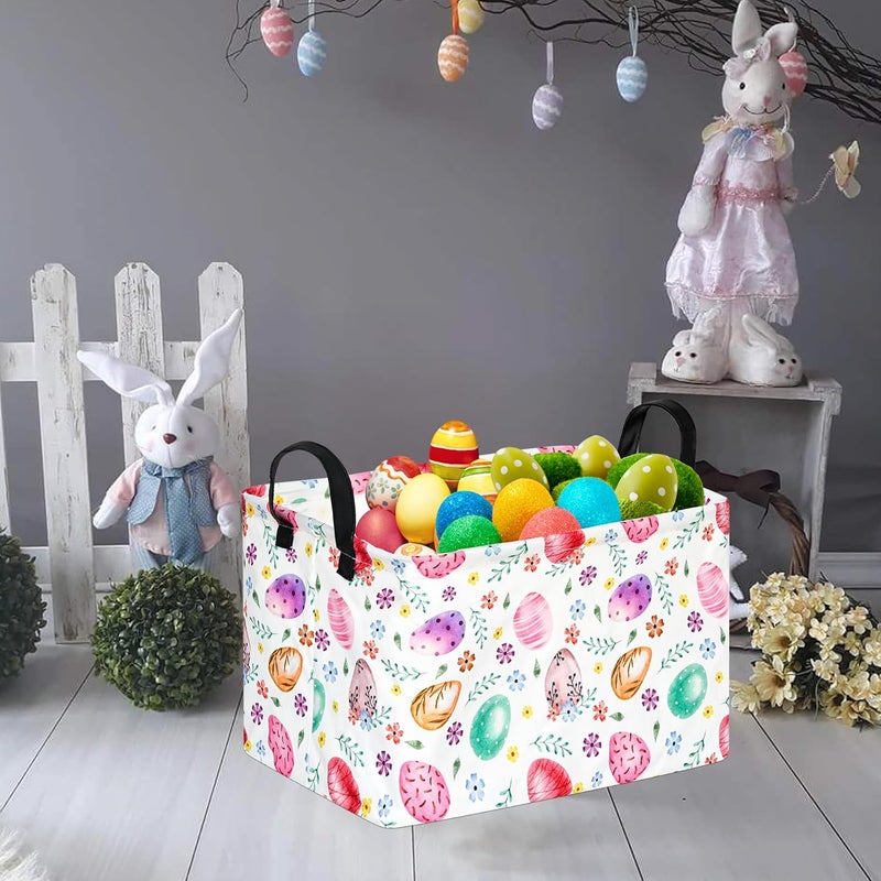 FUULOXE Storage Bin for Shelves Rectangle Closet Baskets Foldable Box with Handles Storage Bins, Storage Boxes for Home Office Car Dormroom - Image 4